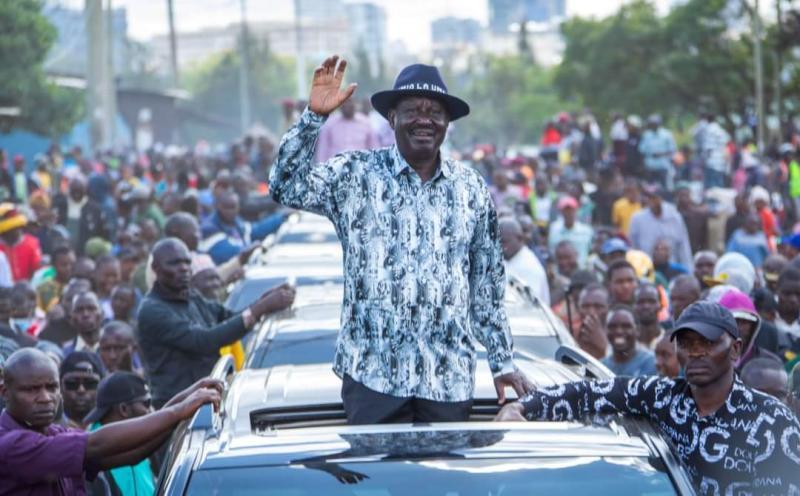 File image of Azimio leader Raila Odinga.